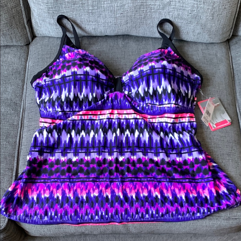 Vibrant Purple and Pink Tank Top